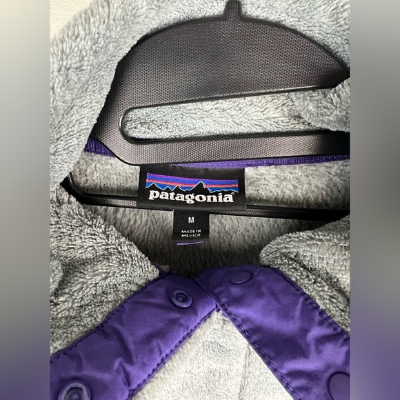 Vintage Patagonia Grey Half-Button Fleece Jacket - Picture 6 of 7